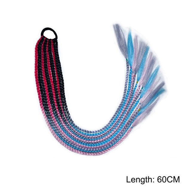 Multikleur haarextensies