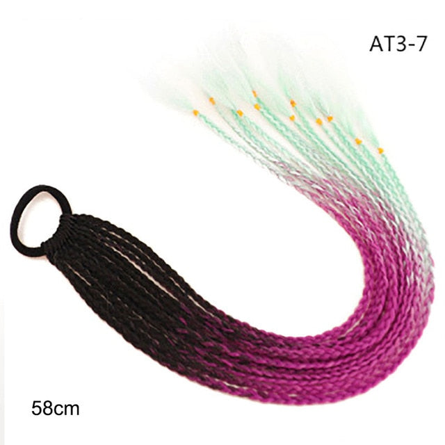 Multikleur haarextensies