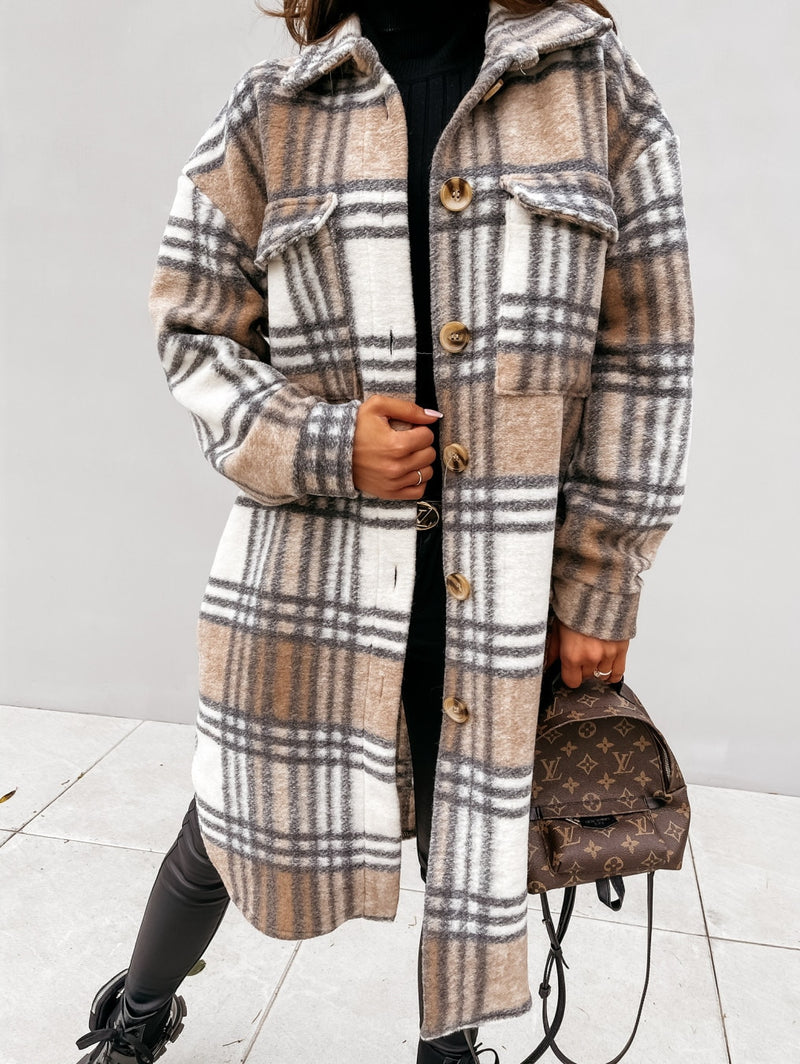 Long Plaid Coat™: For Women