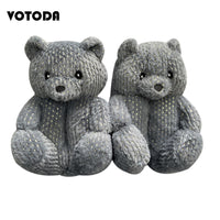 Teddy Bear Plush Slippers Cartoon