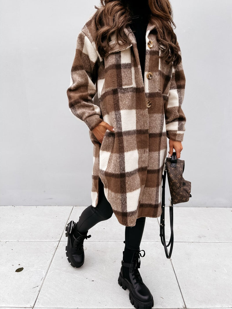 Long Plaid Coat™: For Women