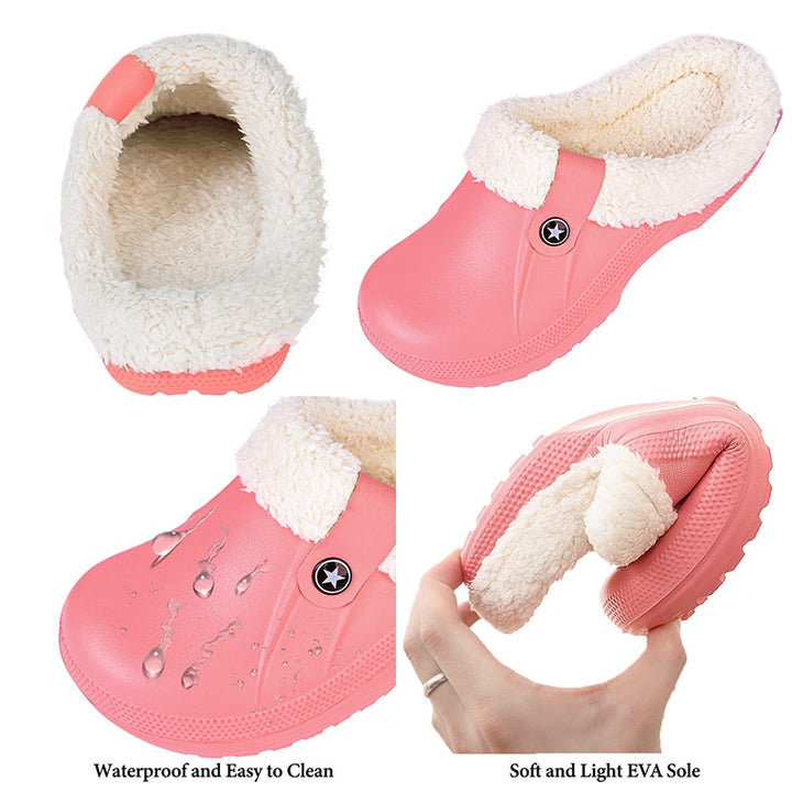 Waterproof Plush Home Shoes