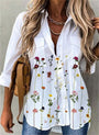 Schöne Bluse mit Schmetterlingsmuster