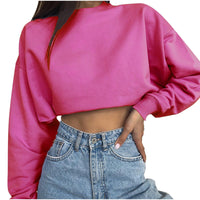 CiaranPullover I Crop-Pullover mit langen Ärmeln für Damen