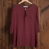 VeeTee™: V-hals Shirt Voor Dames