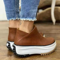 EviesSneaks I Lederen Sneakers Met Orthopedische Zool Voor Dames