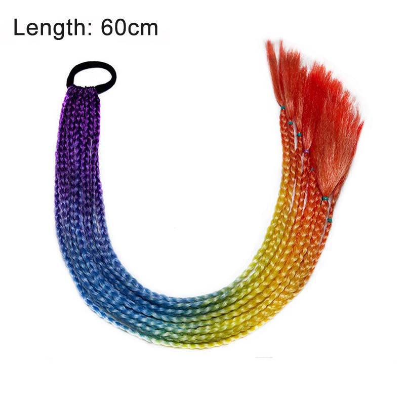 Multikleur haarextensies