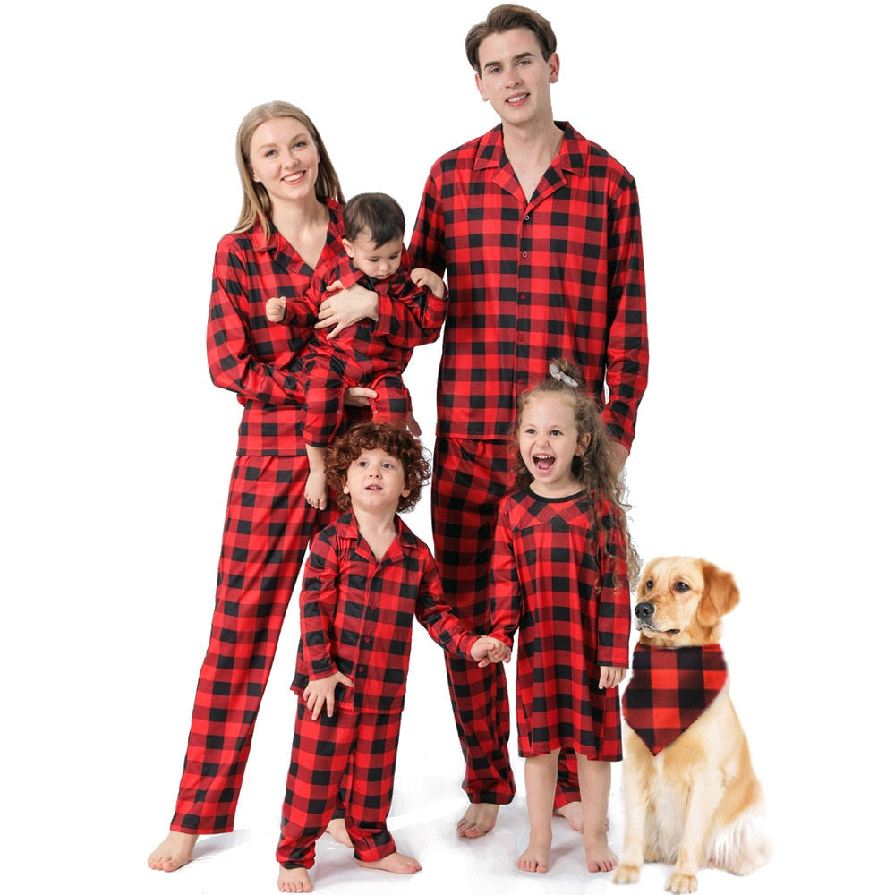 Christmas Family Clothes Sets Long