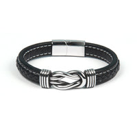 Infinity Armband | Lederen Knoop Armband