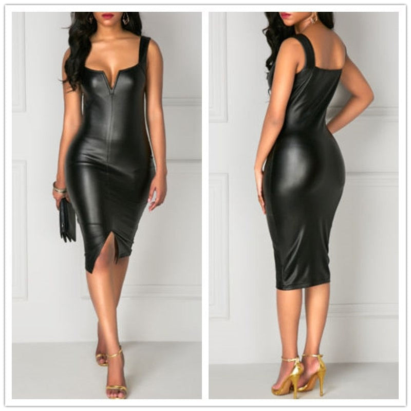 Harlow Dress | Leren Jurk