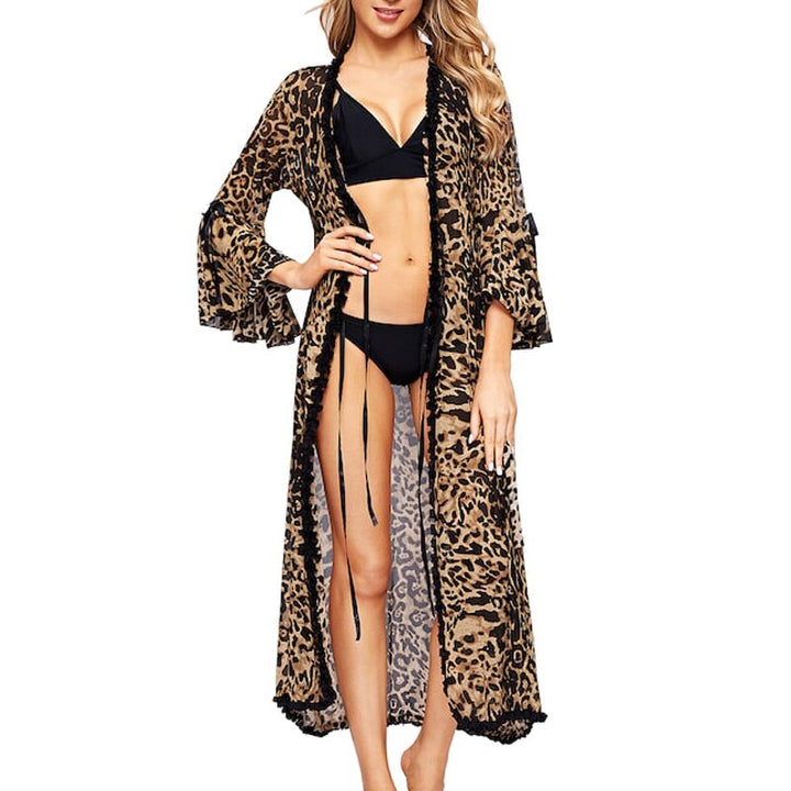 Sexy luipaard badjas