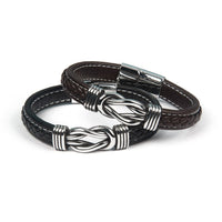 Infinity Armband | Lederen Knoop Armband