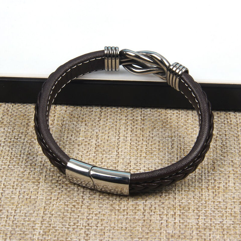 Infinity Armband | Lederen Knoop Armband