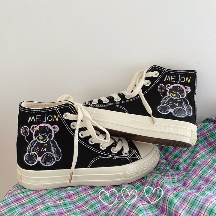 OtteliensSneaks I Hoher Canvas-Schuh Mit Aufdruck