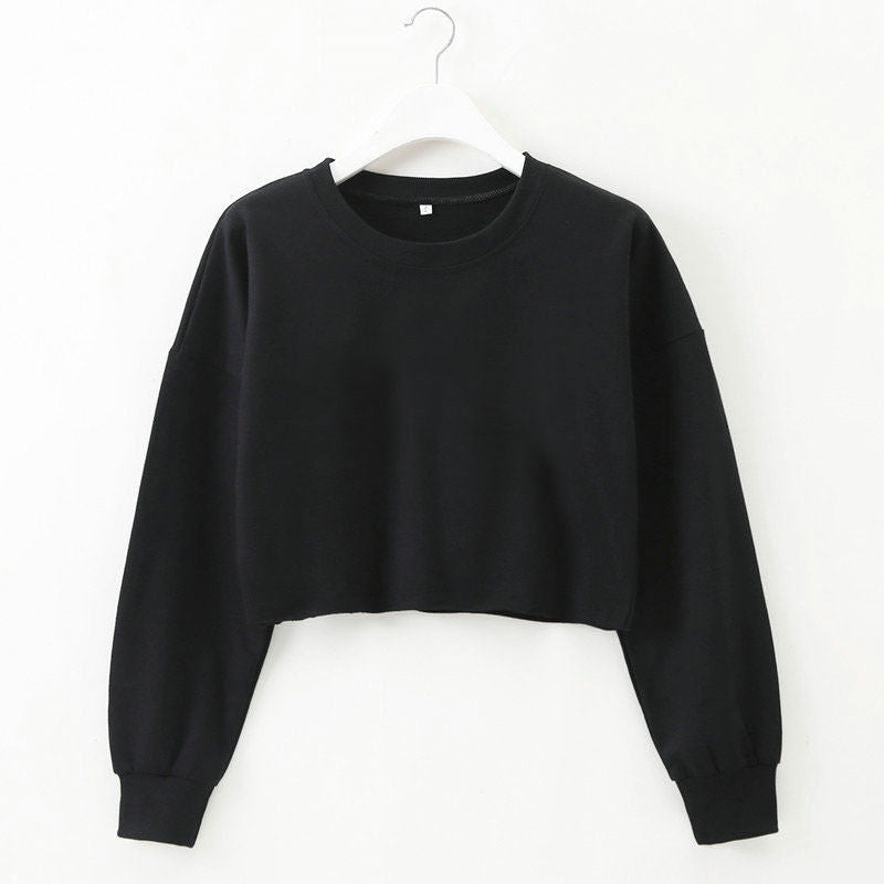 CrystalsShirt I Crop-Pullover für Damen