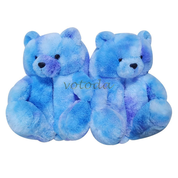 Teddy Bear Plush Slippers Cartoon