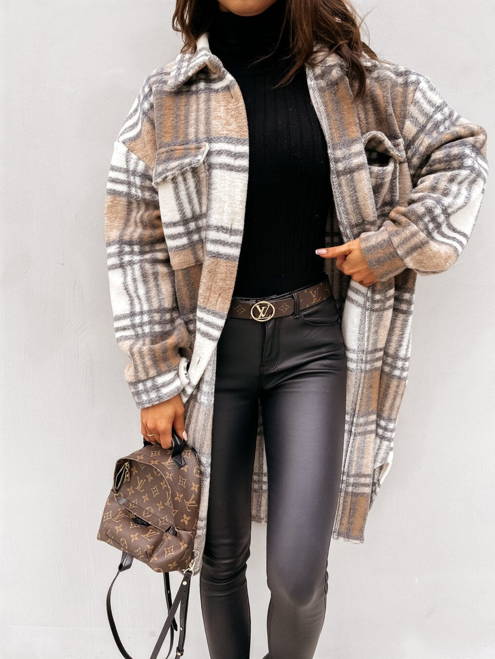 Long Plaid Coat™: For Women