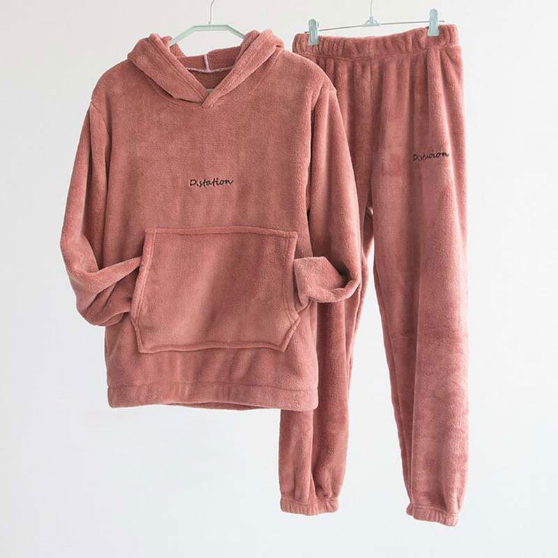 Winter Pajamas Set Women Loungewear