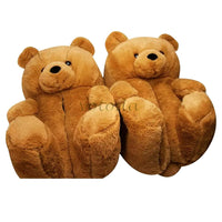 Teddy Bear Plush Slippers Cartoon