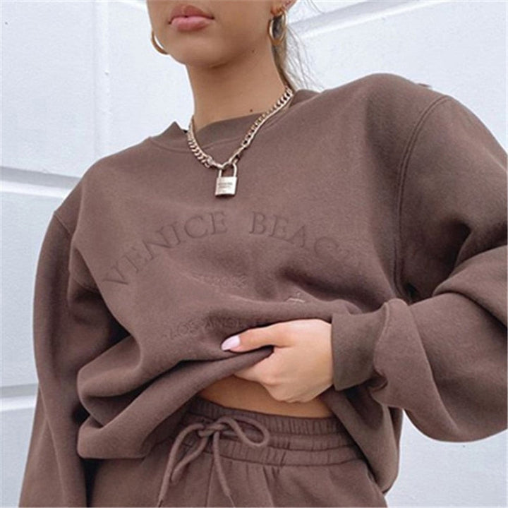 Sweatshirt met passende broek