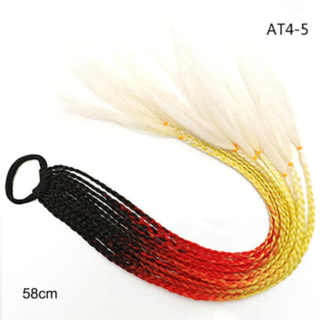 Multikleur haarextensies