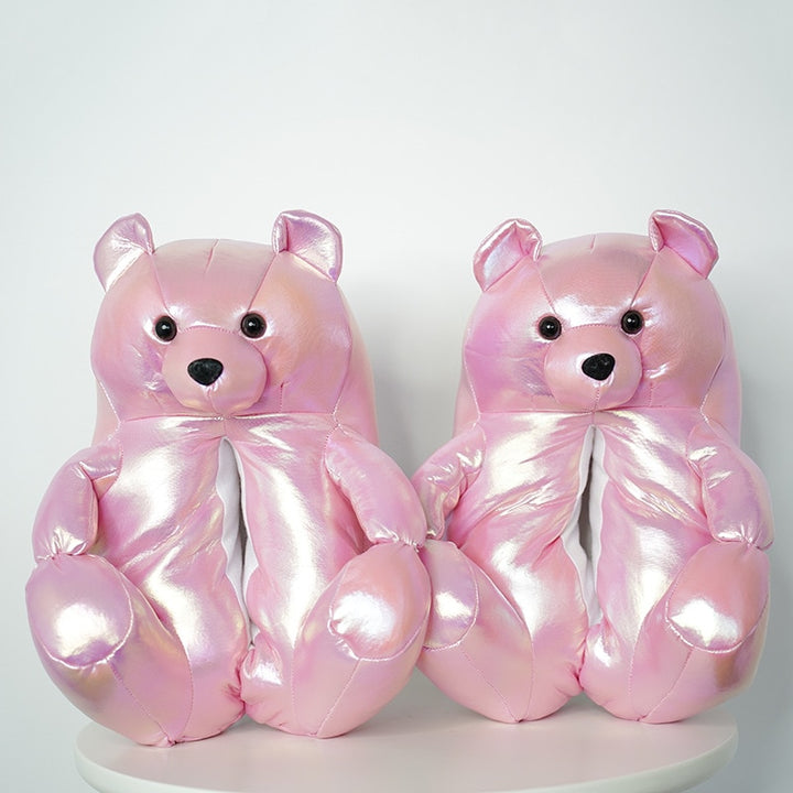 Teddy Bear Plush Slippers Cartoon