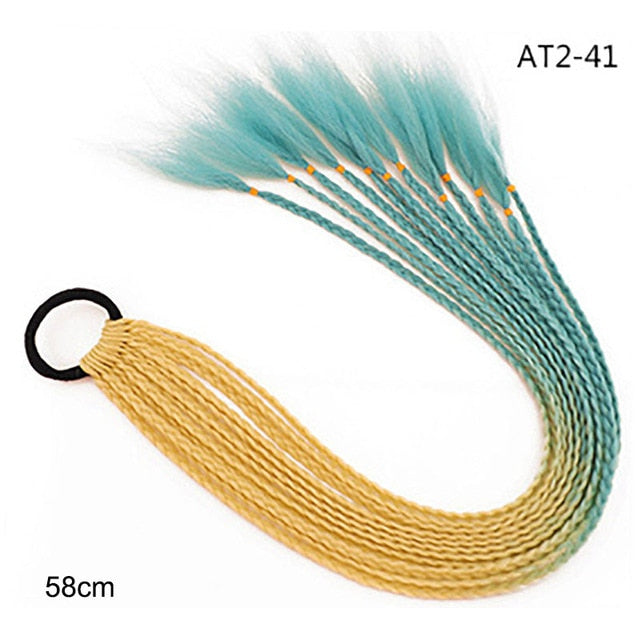 Multikleur haarextensies