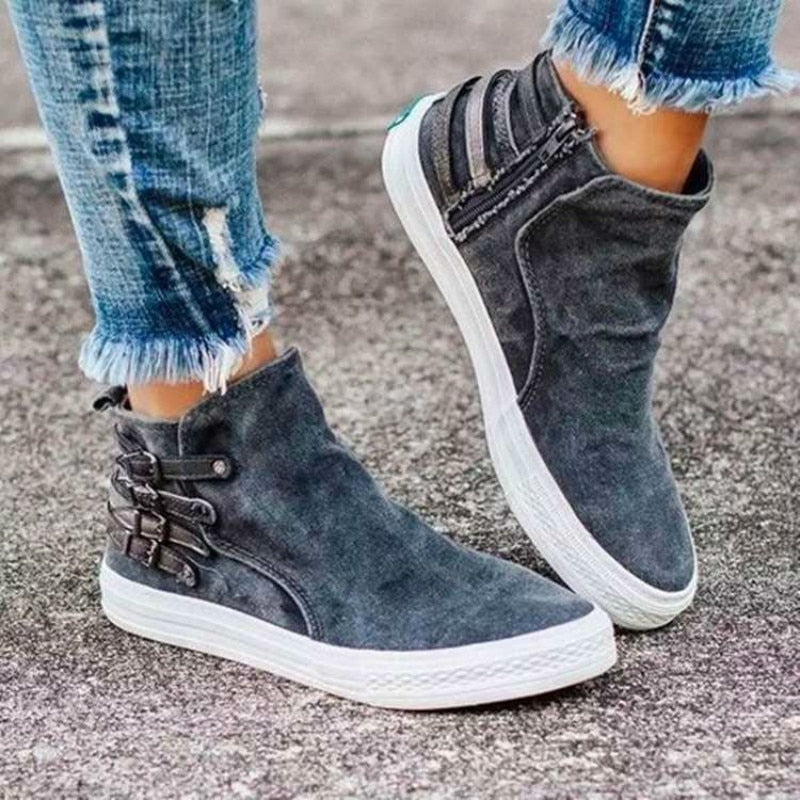 LotjesSneaks I Slip On Canvas Sneakers Voor Dames