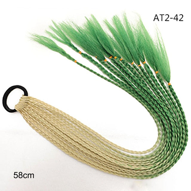 Multikleur haarextensies