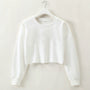 CrystalsShirt I Crop-Pullover für Damen
