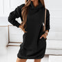 MegsKleid I Kleid mit langen Ärmeln und Kapuze für Damen