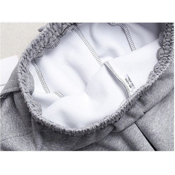 Jogging pants with high waist