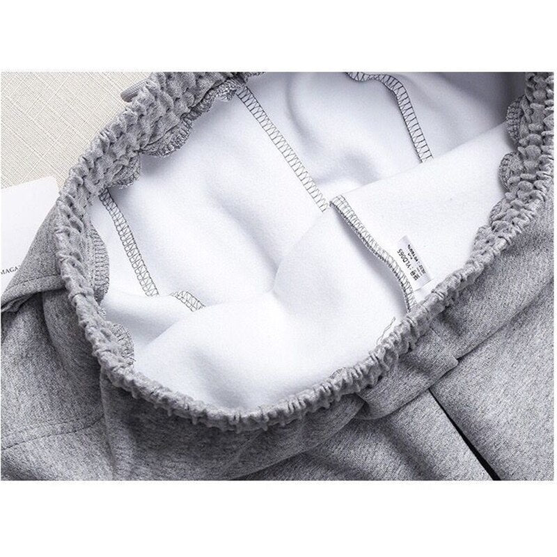 Jogging pants with high waist