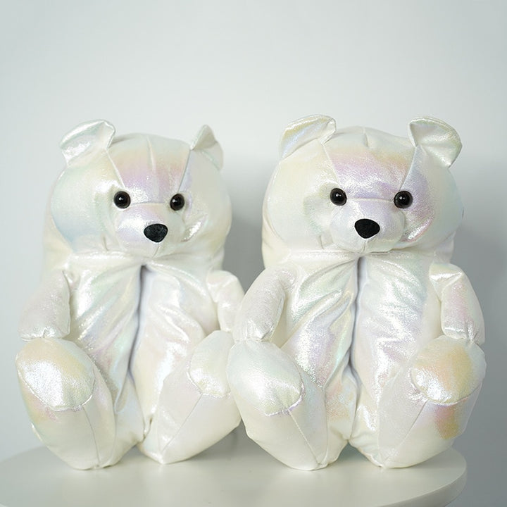 Teddy Bear Plush Slippers Cartoon