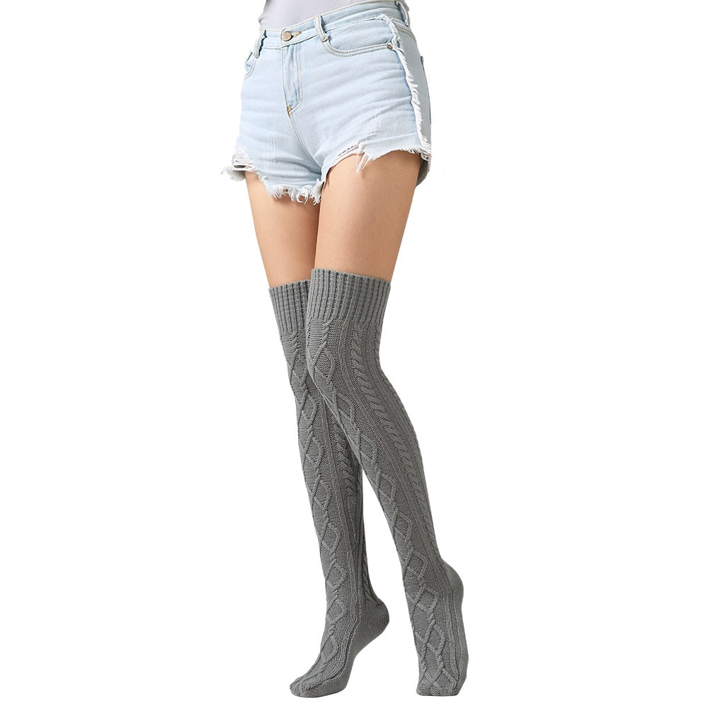 Lady Socks | Gebreide Lange Kousen