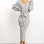 Elegantes Herbst-Winter Bodycon-Minikleid | Schicker Modegestrickter Stil