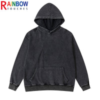 Gothic Schwarzer Print Hoodie | Damen Streetwear Top