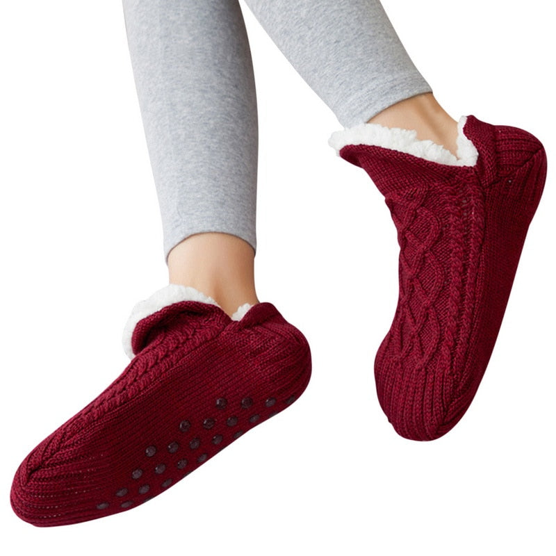 Indoor Socks Shoes Warm Woolen