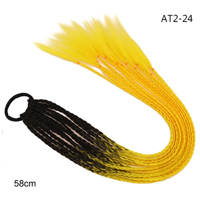 Multikleur haarextensies