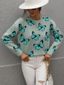 WillysPullover I Pullover mit Schmetterlingsdruck für Damen