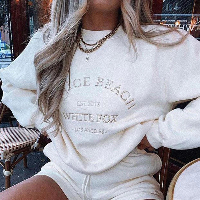 Embroidered Crewneck Sweatshirt