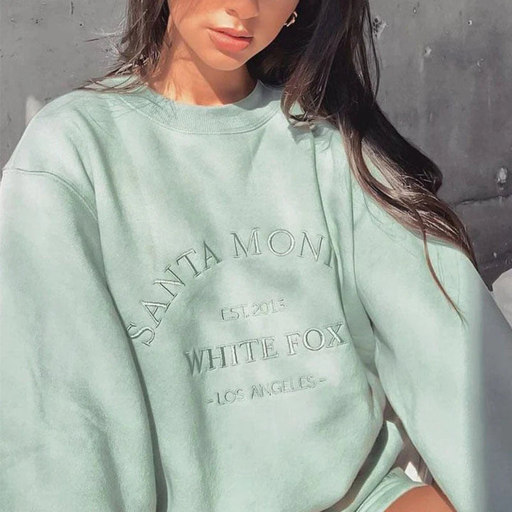 Embroidered Crewneck Sweatshirt