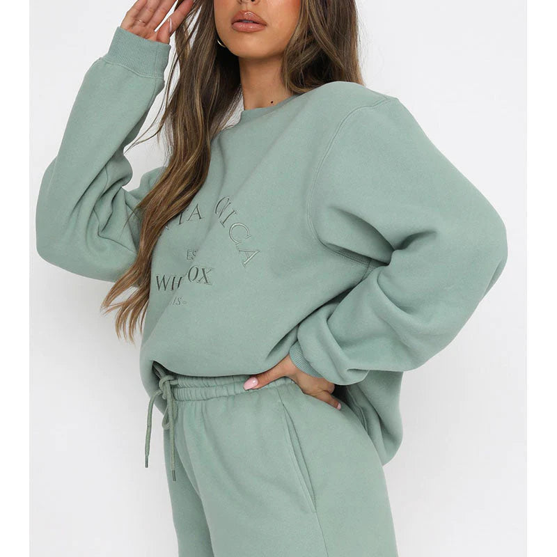 Embroidered Crewneck Sweatshirt