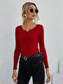 CatootjesShirt I V-Ausschnitt Pullover für Damen