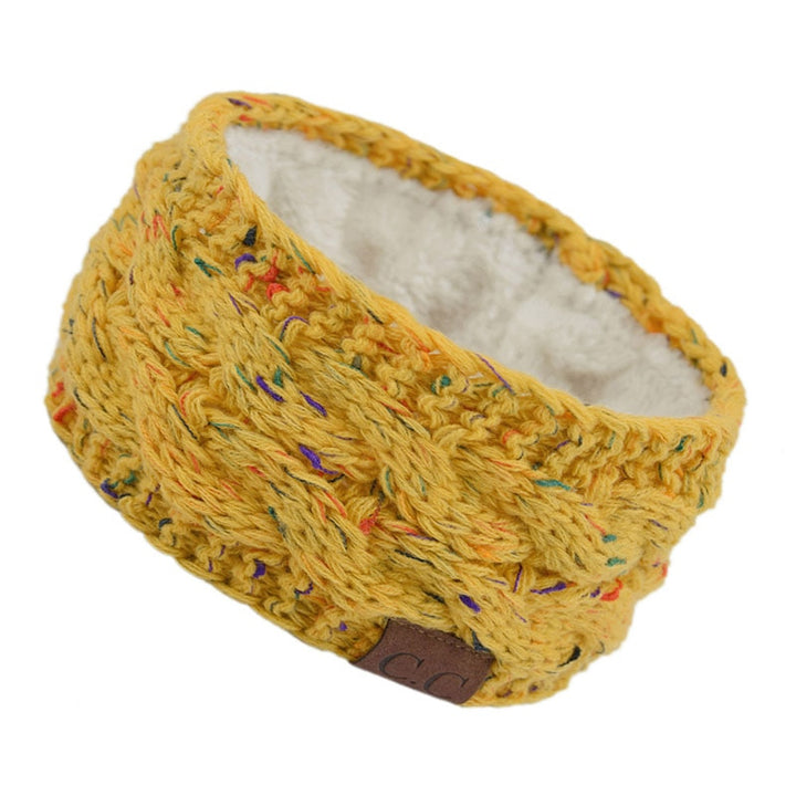Stylish knitted wool headband