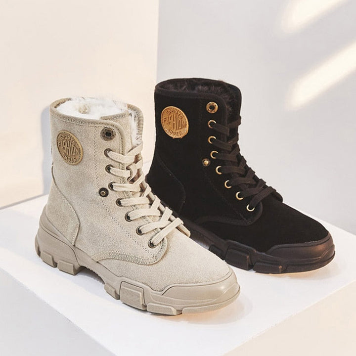 ZoeysBoots I Suede Boots With Lining For Women