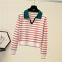 EllysShirt I Gestreifter Pullover für Damen