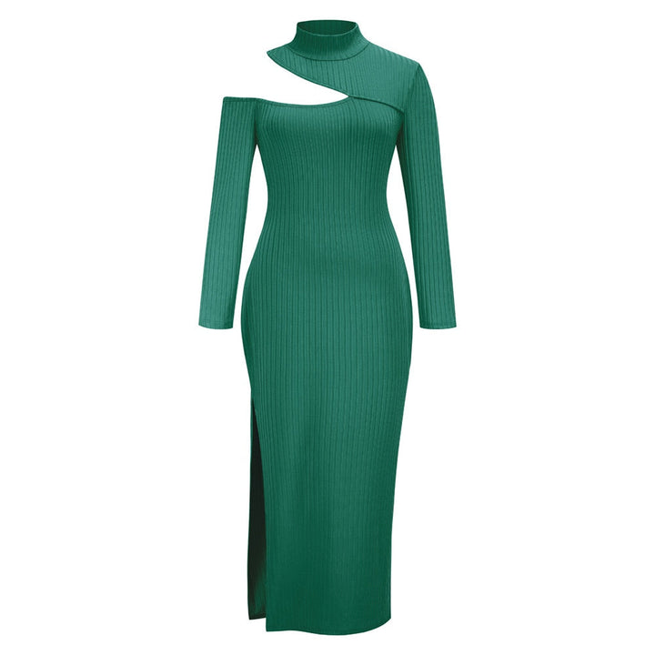 Elegantes Slim Fit Strickkleid mit langen Ärmeln | Schicker Herbst/Winter Stil