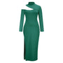 Elegantes Slim Fit Strickkleid mit langen Ärmeln | Schicker Herbst/Winter Stil
