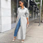 Winddicht vielseitiges Saum Hemdblusenkleid | Stilvoller Herbst Winter